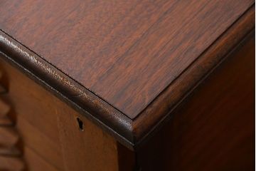 アンティーク家具　イギリスアンティーク マホガニー材!上質な作りの12杯引き出し(ドロワー、書類ケース)