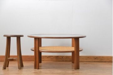 北欧家具 1960年頃 北欧ビンテージ センターテーブル(ラウンドテーブル、コーヒーテーブル)