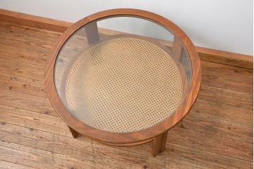 北欧家具 1960年頃 北欧ビンテージ センターテーブル(ラウンドテーブル、コーヒーテーブル)
