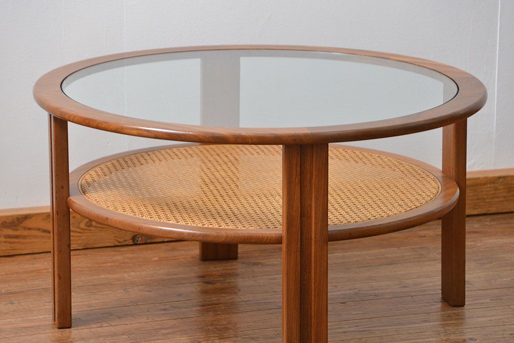 北欧家具 1960年頃 北欧ビンテージ センターテーブル(ラウンドテーブル、コーヒーテーブル)