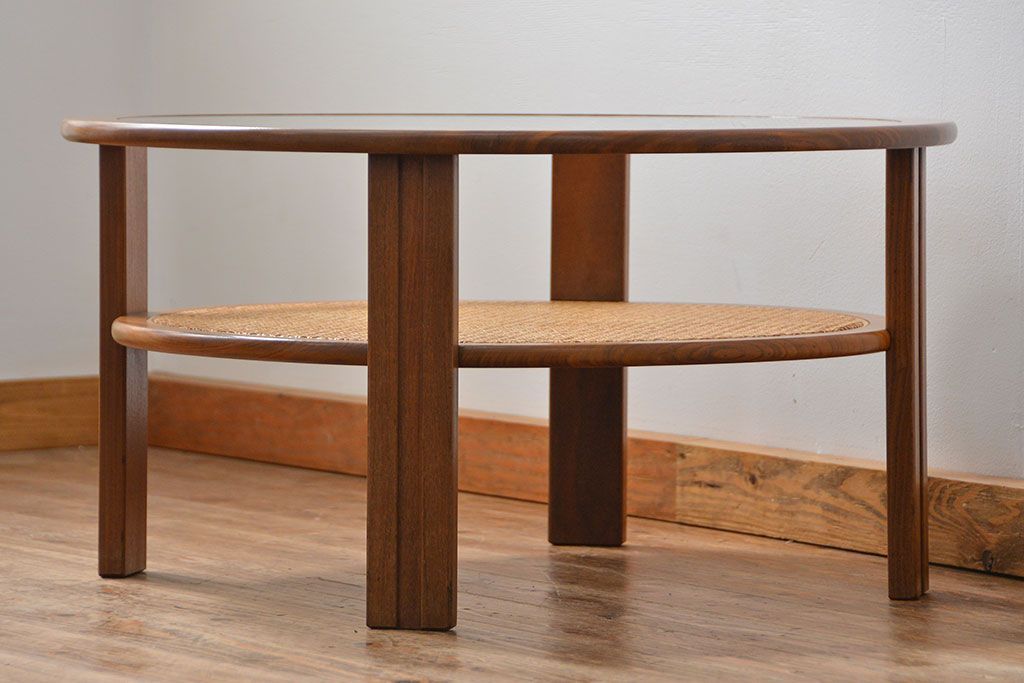 北欧家具 1960年頃 北欧ビンテージ センターテーブル(ラウンドテーブル、コーヒーテーブル)