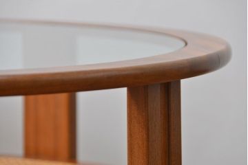 北欧家具 1960年頃 北欧ビンテージ センターテーブル(ラウンドテーブル、コーヒーテーブル)