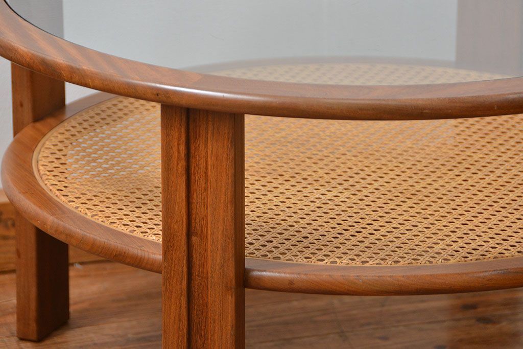 北欧家具 1960年頃 北欧ビンテージ センターテーブル(ラウンドテーブル、コーヒーテーブル)