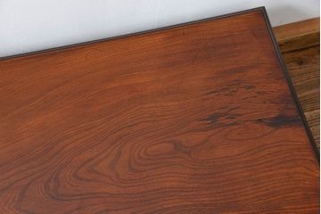 アンティーク家具　古民具・骨董 総欅材のシンプルでモダンな座卓(テーブル、机)