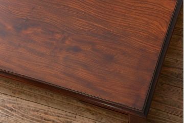 アンティーク家具　古民具・骨董 総欅材のシンプルでモダンな座卓(テーブル、机)