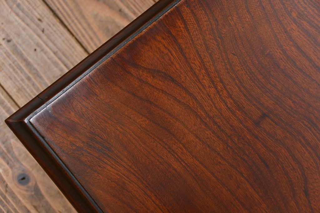 アンティーク家具　古民具・骨董 総欅材のシンプルでモダンな座卓(テーブル、机)