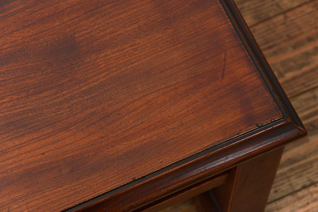 アンティーク家具　古民具・骨董 総欅材のシンプルでモダンな座卓(テーブル、机)