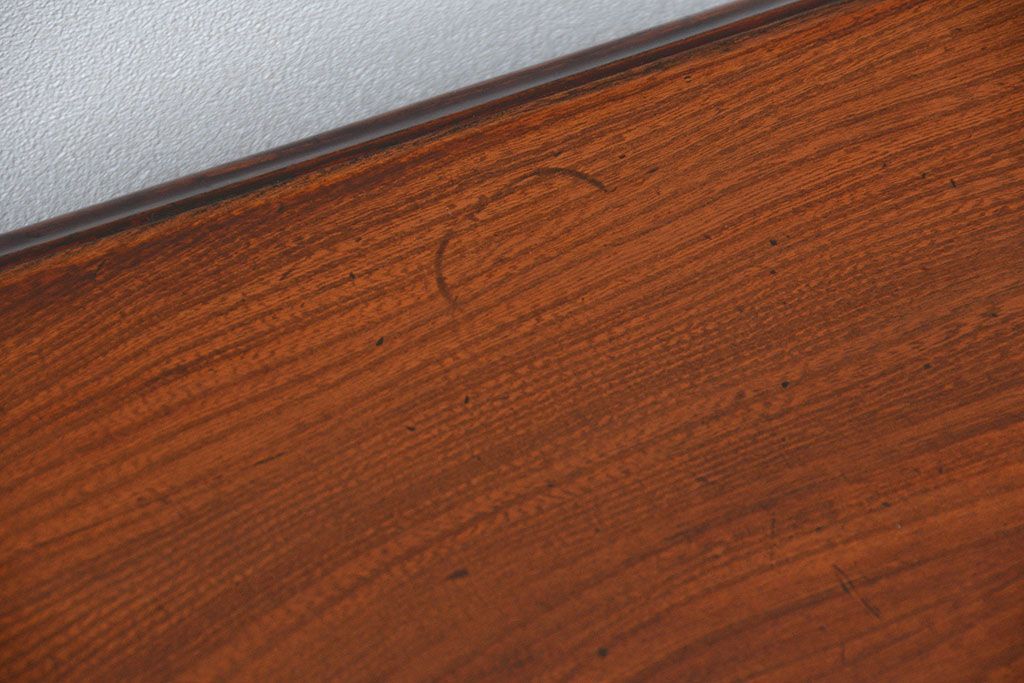 アンティーク家具　古民具・骨董 総欅材のシンプルでモダンな座卓(テーブル、机)