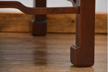 アンティーク家具　古民具・骨董 総欅材のシンプルでモダンな座卓(テーブル、机)