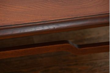 アンティーク家具　古民具・骨董 総欅材のシンプルでモダンな座卓(テーブル、机)