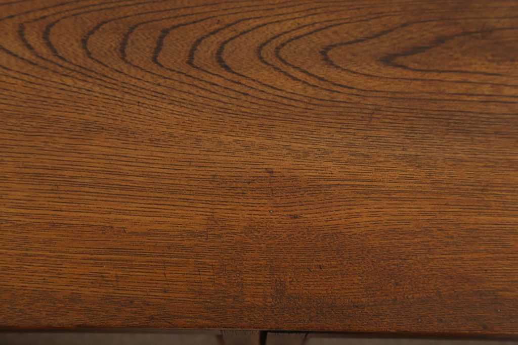 アンティーク家具　アンティーク 古い栓材の小さなダイヤガラス本箱(1) (収納棚)