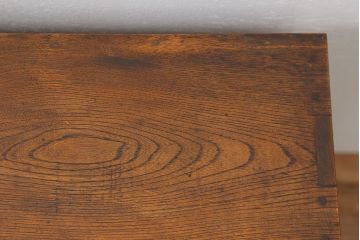 アンティーク家具　アンティーク 古い栓材の小さなダイヤガラス本箱(2) (収納棚)