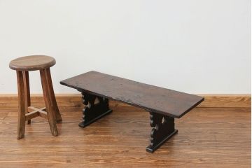 アンティーク家具　古民具・骨董 使い込まれた時代文机(テーブル)