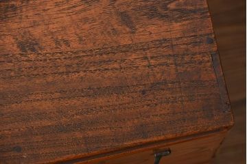 アンティーク家具　アンティーク 古い木のシンプルな6杯小引き出し(ドロワー、チェスト)