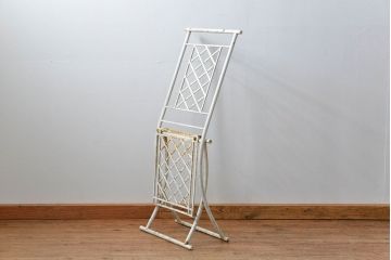 アンティーク家具　イギリスアンティーク シャビーな折り畳みガーデンチェア(2)(椅子・イス)