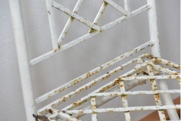 アンティーク家具　イギリスアンティーク シャビーな折り畳みガーデンチェア(3)(椅子・イス)