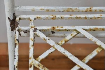 アンティーク家具　イギリスアンティーク シャビーな折り畳みガーデンチェア(3)(椅子・イス)