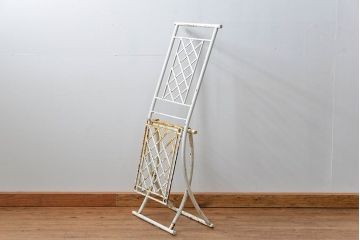 アンティーク家具　イギリスアンティーク シャビーな折り畳みガーデンチェア(3)(椅子・イス)
