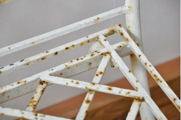 アンティーク家具　イギリスアンティーク シャビーな味わい!折り畳みガーデンチェア(椅子・イス)