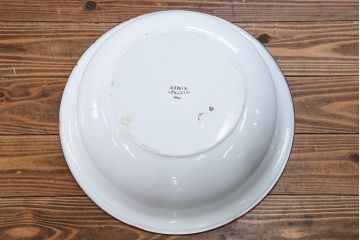 アンティーク雑貨　イギリスアンティーク 大振りなホーロー洗面器(ウォッシュスタンド、シンク、手洗スタンド)