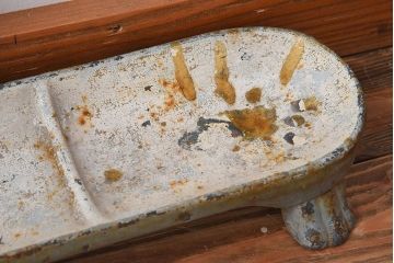 アンティーク雑貨　フランスアンティーク　鋳物製!シャビーで重厚な傘立て(アンブレラスタンド)