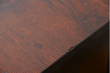 アンティーク家具　アンティーク 古い栗材とブナ材の片袖机(デスク、在宅ワーク、在宅用テーブル)