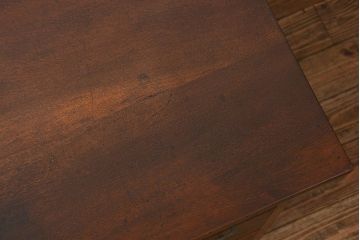 アンティーク家具　古いナラ材の上質なカウンター式 アンティーク片袖机(テーブル、デスク、在宅ワーク、在宅用、レジ台)