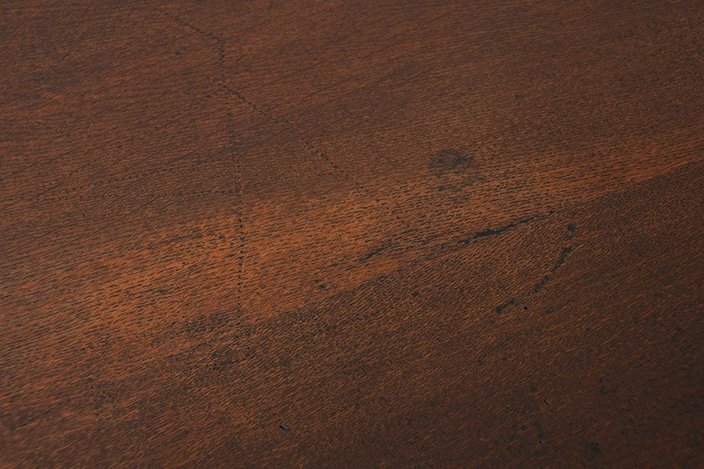 アンティーク家具　古いナラ材の上質なカウンター式 アンティーク片袖机(テーブル、デスク、在宅ワーク、在宅用、レジ台)