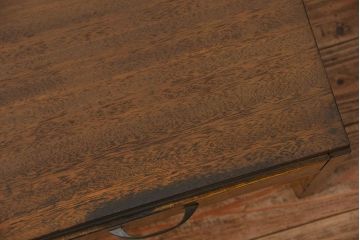 レトロ家具　昭和レトロ 古い木の使い込まれた文机(テーブル、デスク、在宅ワーク、在宅用)