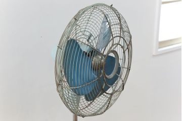 アンティーク雑貨　昭和レトロ 大きなスタンド付き扇風機