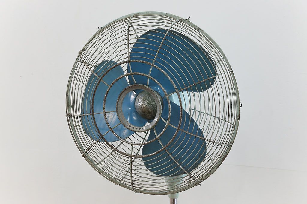 アンティーク雑貨　昭和レトロ 大きなスタンド付き扇風機