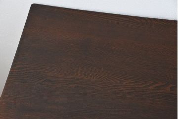 アンティーク家具　アンティーク タモ材とブナ材のシックな片袖机(テーブル、デスク、在宅ワーク、在宅用)