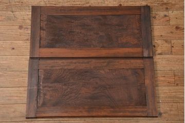 アンティーク家具　古民具・骨董 縦桟引き戸!モダンな時代箪笥ローボード(テレビボード、水屋箪笥、テレビ台、キャビネット、収納棚)