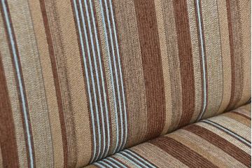 レトロ家具　アンティーク　かわいいストライプ模様のレトロな2.5人掛けソファ(ベンチ)