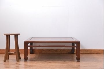 アンティーク家具　古民具・骨董 唐木!古い上質な座卓(テーブル)