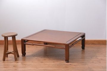 アンティーク家具　古民具・骨董 唐木!古い上質な座卓(テーブル)