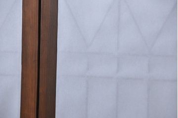 大正ロマン 珍品 菱形模様のガラス障子戸2枚セット(ガラス戸、和風建具)