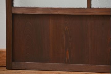 大正ロマン 珍品 菱形模様のガラス障子戸2枚セット(ガラス戸、和風建具)