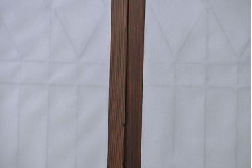 大正ロマン 珍品 菱形模様のガラス障子戸3枚セット(ガラス戸、和風建具)