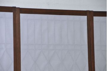 大正ロマン 珍品 菱形模様のガラス障子戸4枚セット(ガラス戸、和風建具)