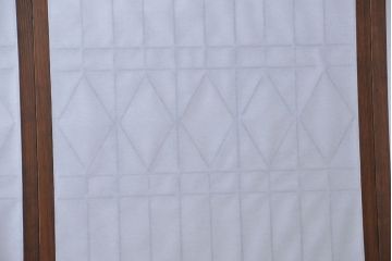 大正ロマン 珍品 菱形模様のガラス障子戸4枚セット(ガラス戸、和風建具)