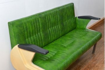 レトロ家具　昭和レトロ 極めて珍しい1960年代 ミッドセンチュリーソファ(ベンチ)