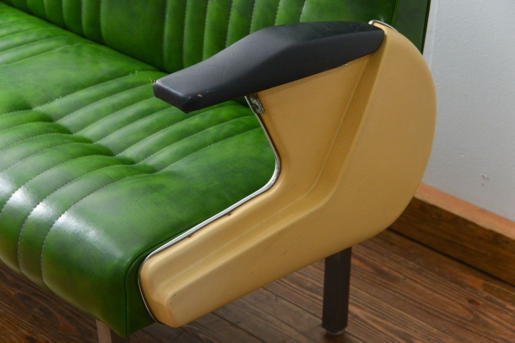 レトロ家具　昭和レトロ 極めて珍しい1960年代 ミッドセンチュリーソファ(ベンチ)