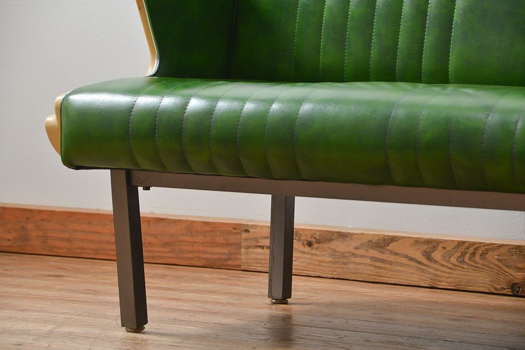 レトロ家具　昭和レトロ 極めて珍しい1960年代 ミッドセンチュリーソファ(ベンチ)