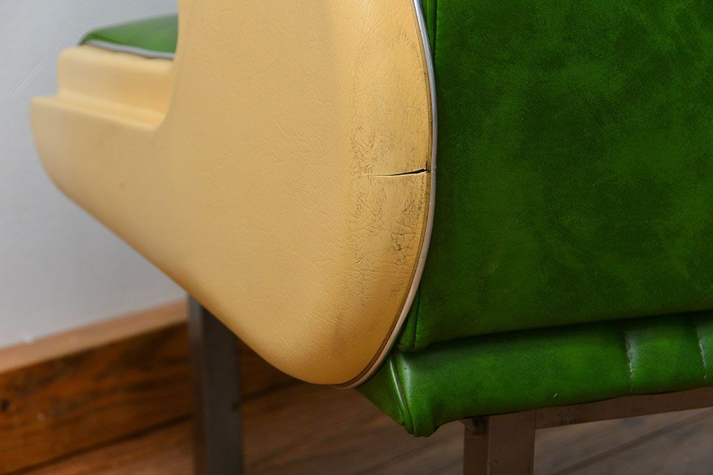 レトロ家具　昭和レトロ 極めて珍しい1960年代 ミッドセンチュリーソファ(ベンチ)