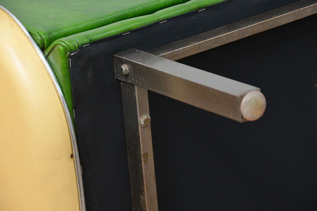 レトロ家具　昭和レトロ 極めて珍しい1960年代 ミッドセンチュリーソファ(ベンチ)