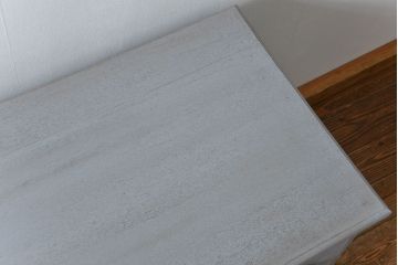 アンティーク家具　アンティークペイント ネームプレート付きの13杯引き出しチェスト(ドロワー)