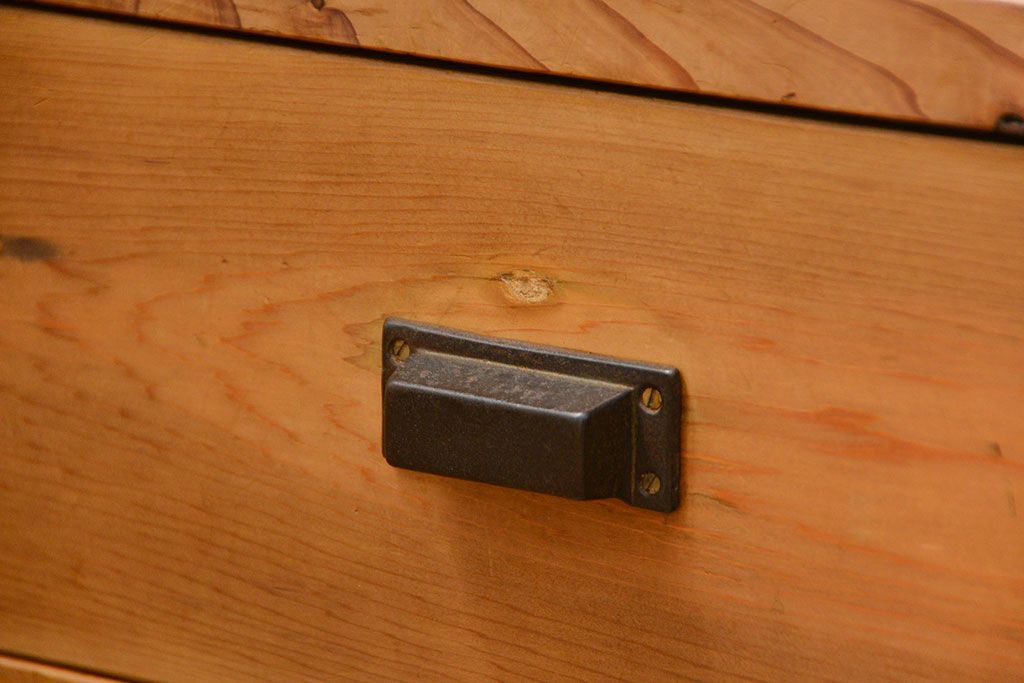 アンティーク家具 アンティーク 古い木味の繊細な薄型収納棚(ガラスケース、飾り棚、戸棚)