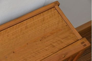 アンティーク家具 アンティーク 古い木味の繊細な薄型収納棚(ガラスケース、飾り棚、戸棚)