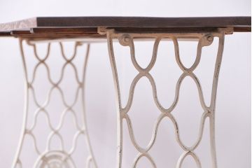 イギリスアンティーク 古材を使ってリメイクしたシンガーミシンテーブル(1)(作業台、机)